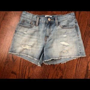 Girls Old Navy Cut Off Denim Jean Shorts 12